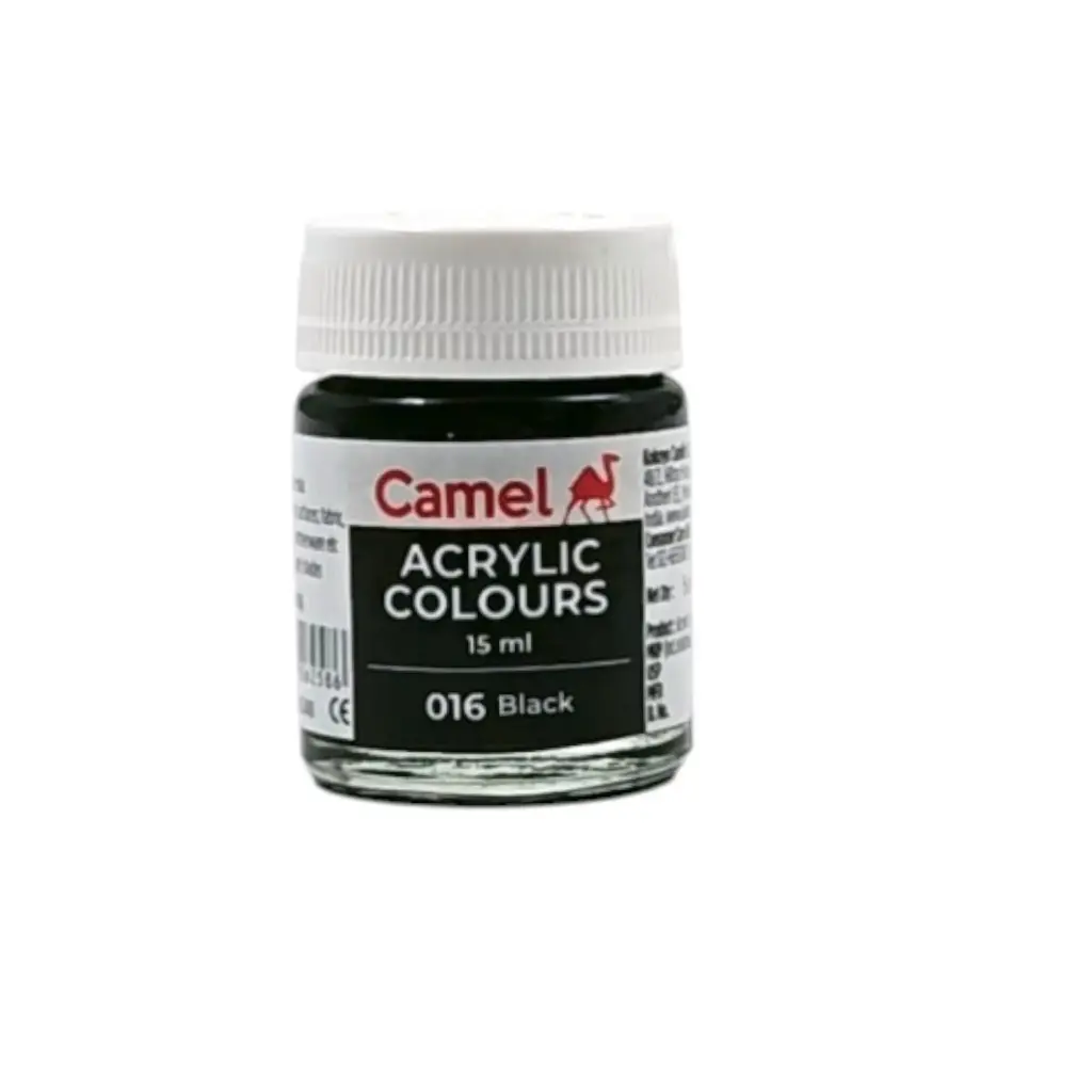 [IX2504291] Camel Acrylic Colours 15 ml (Black)