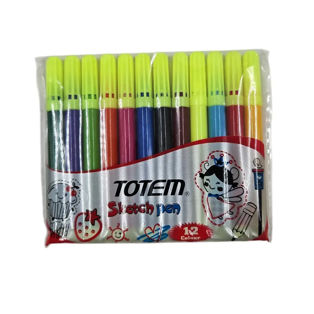 Totem Sketch Color Pens 12 Shades  
