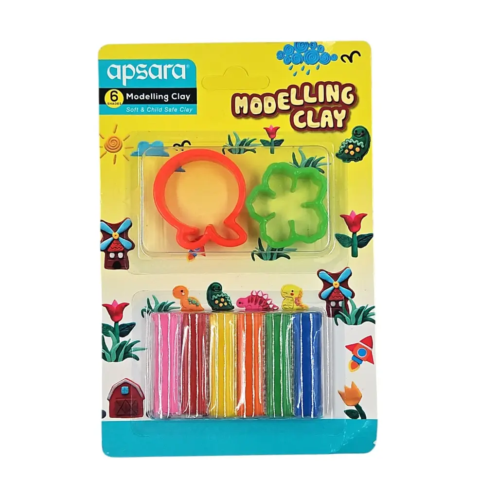 Apsara Modelling Clay 6 Shade With 2 Mould