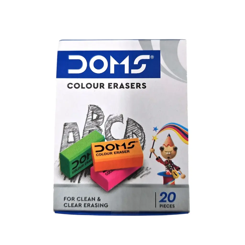 Doms Multicolor Color Erasers Per Pcs