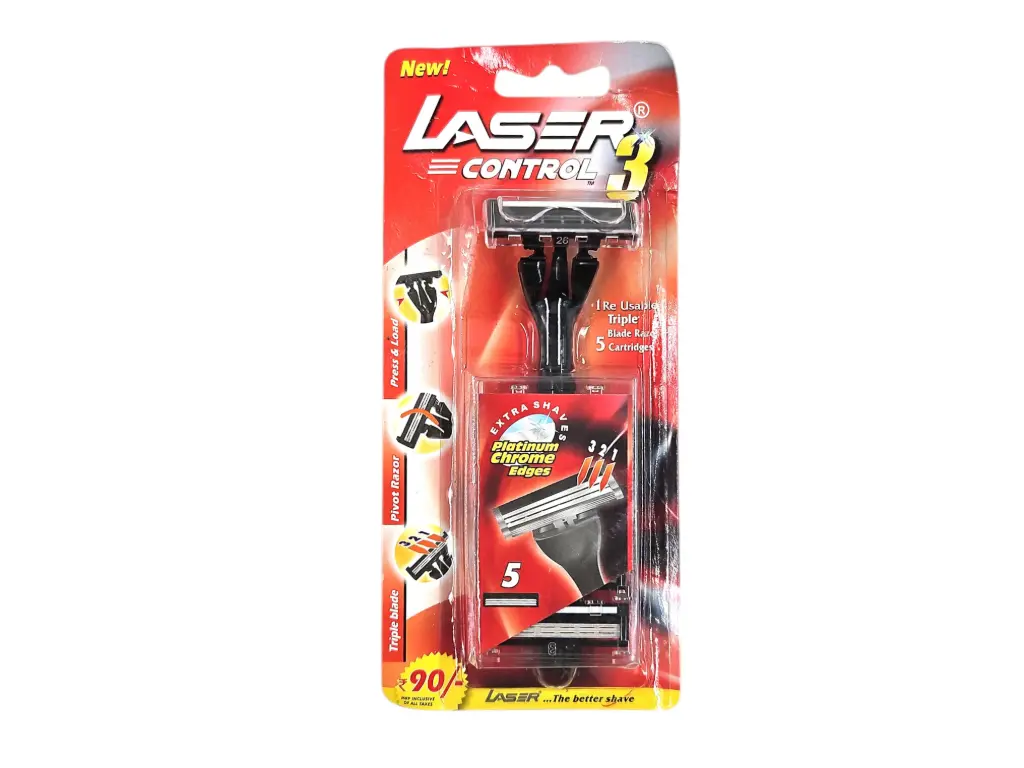 Laser Control 3 Razor Set With 5 Cartidges