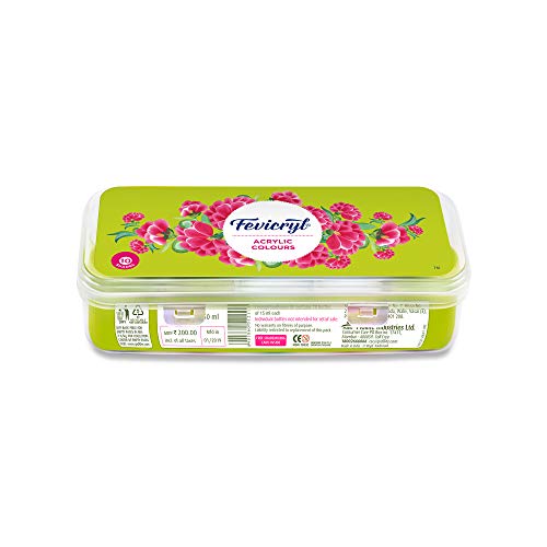 [IX2504368] Fevicryl Acrylic Fabric Paint 10 Shades