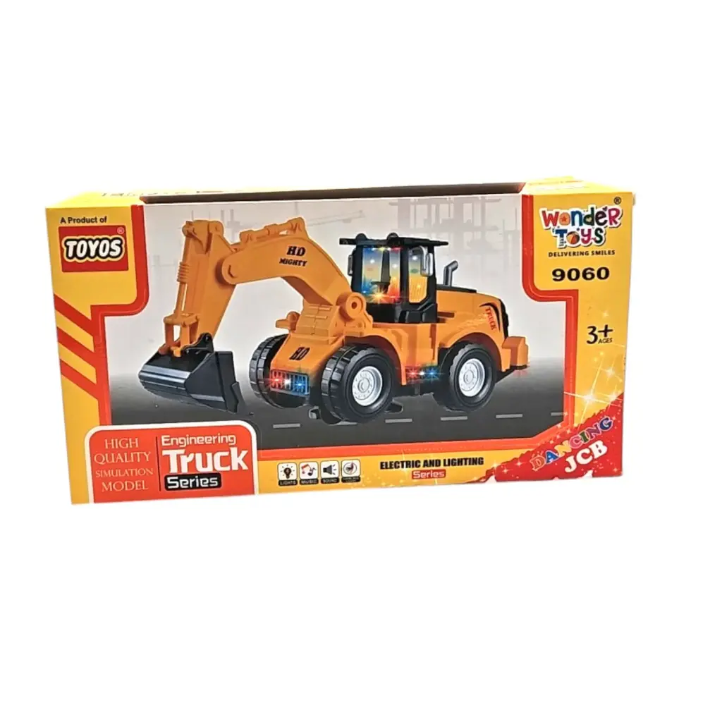 [IX2504416] 9060 Flashing JCB Engineering Electric Truck Series With Dancing Lights & Music