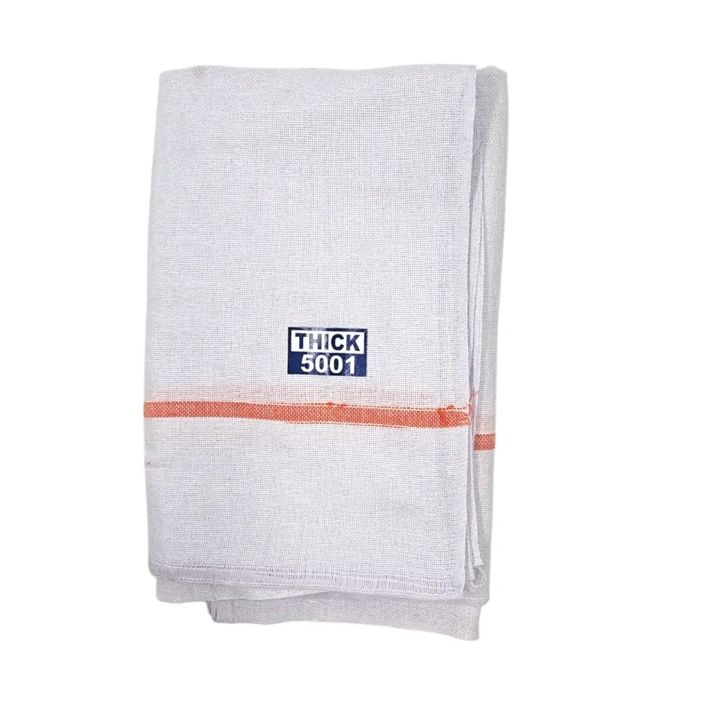 5001 White Cotton Thorth With Boarder