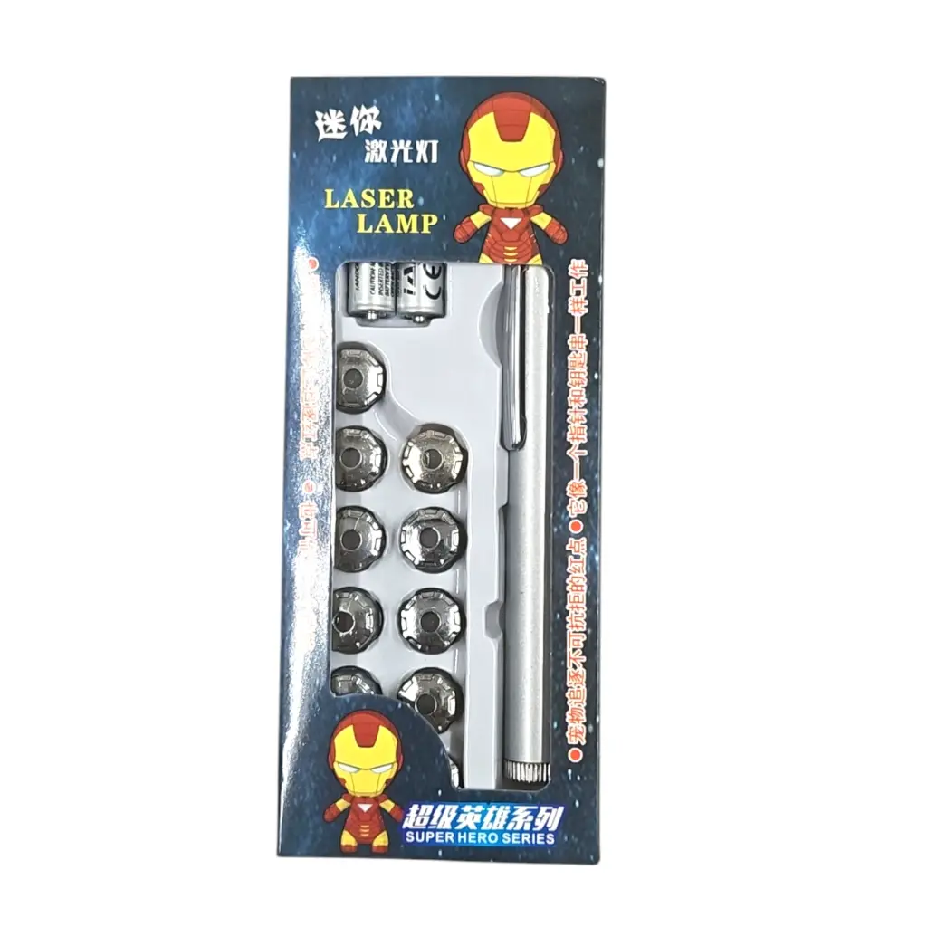 [IX2504455] T-43 CY Super Hero Batman Pen Laser Lamp 3D HD Design (Silver)