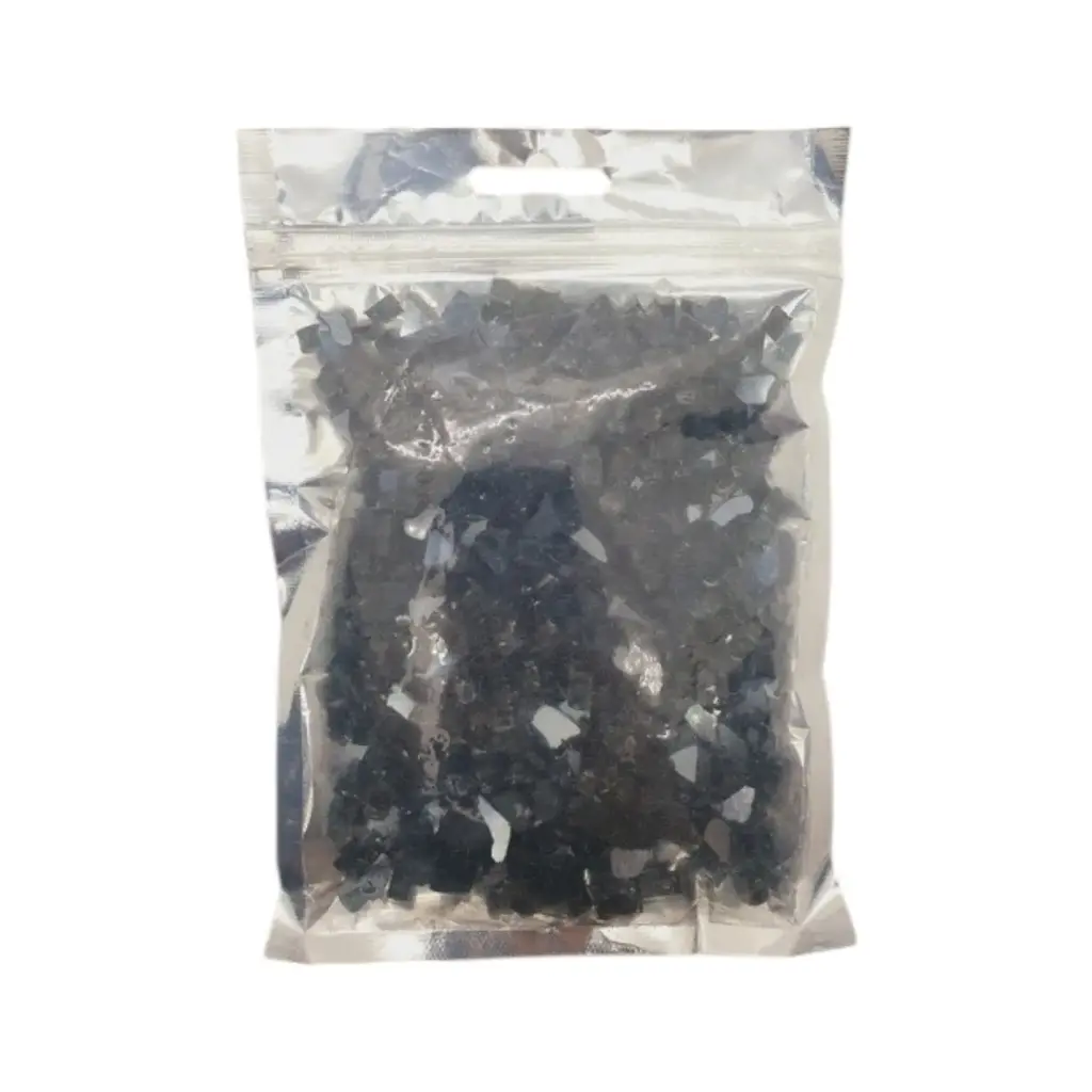 [IX001184] Resin Chunks Black Crystal 200 gms 