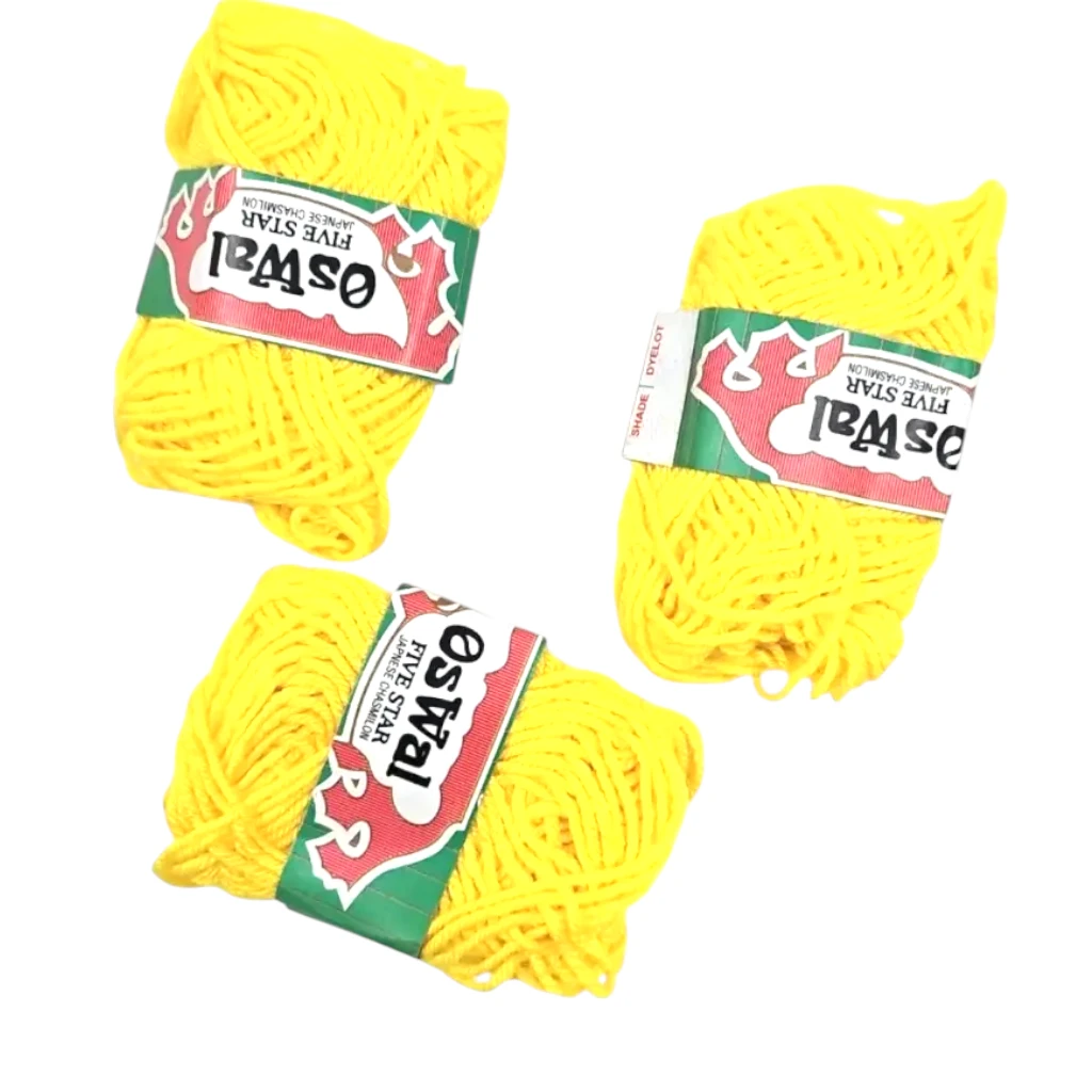 [IX2504490] Oswal Woolen Thread For Art Works (Light Yellow)