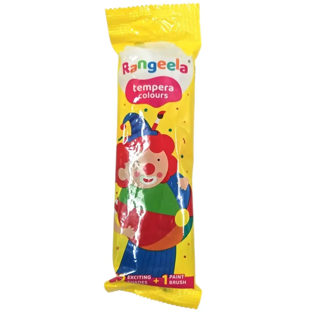 [IX2504522] Rangeela Tempera 12 Shades Colors With Brush