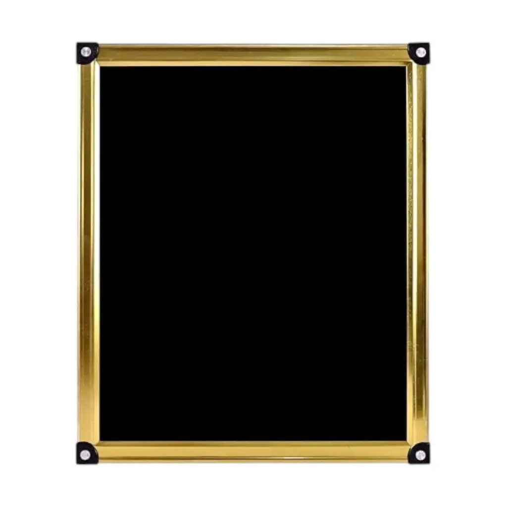 Raja Slate 20x25cm Guru Tin Metal Frame Golden Boarder