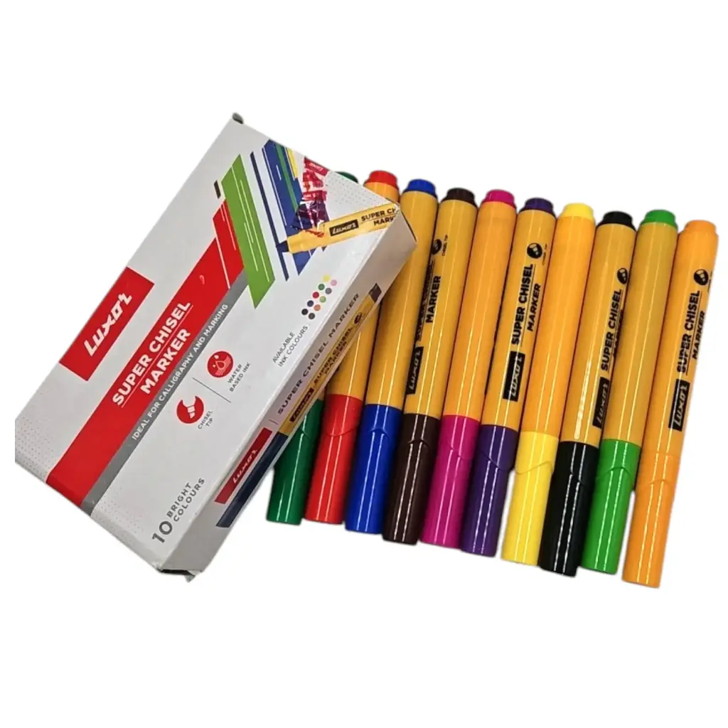 Luxor Super Chisel Marker 10 Shades