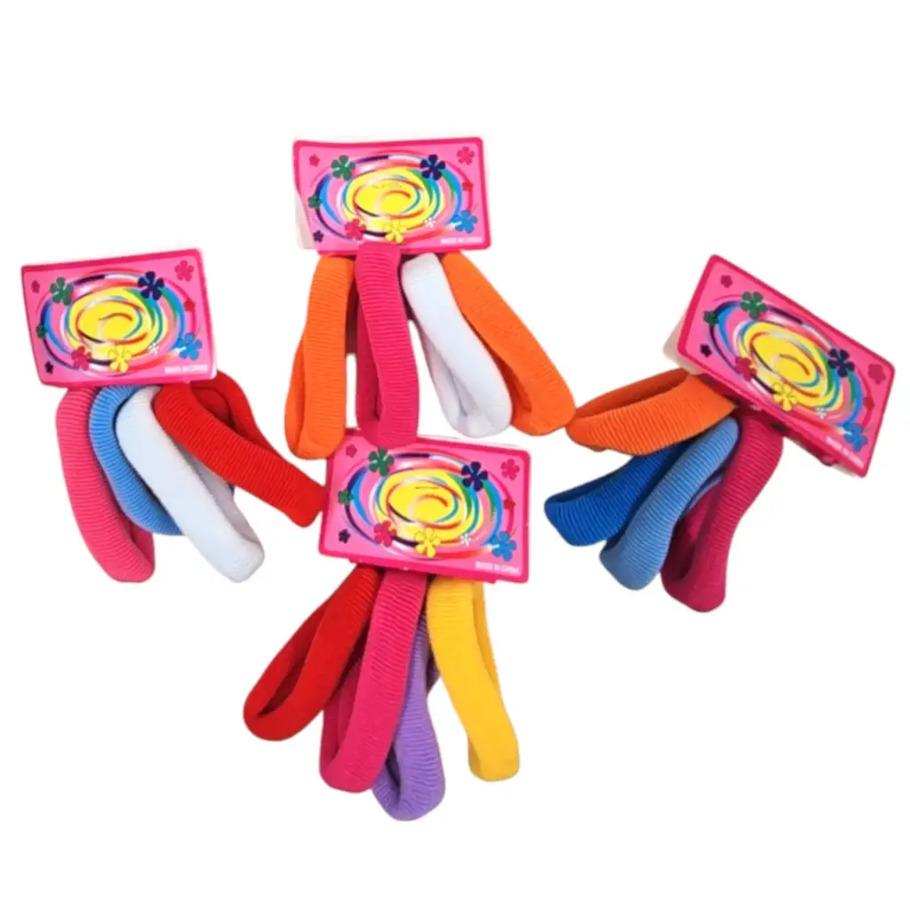 [IX2504584] Multicolor Hair Bun Bundle of 4