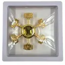 Kings Finger Tip Gyroscope Golden Spinner in White Square Box