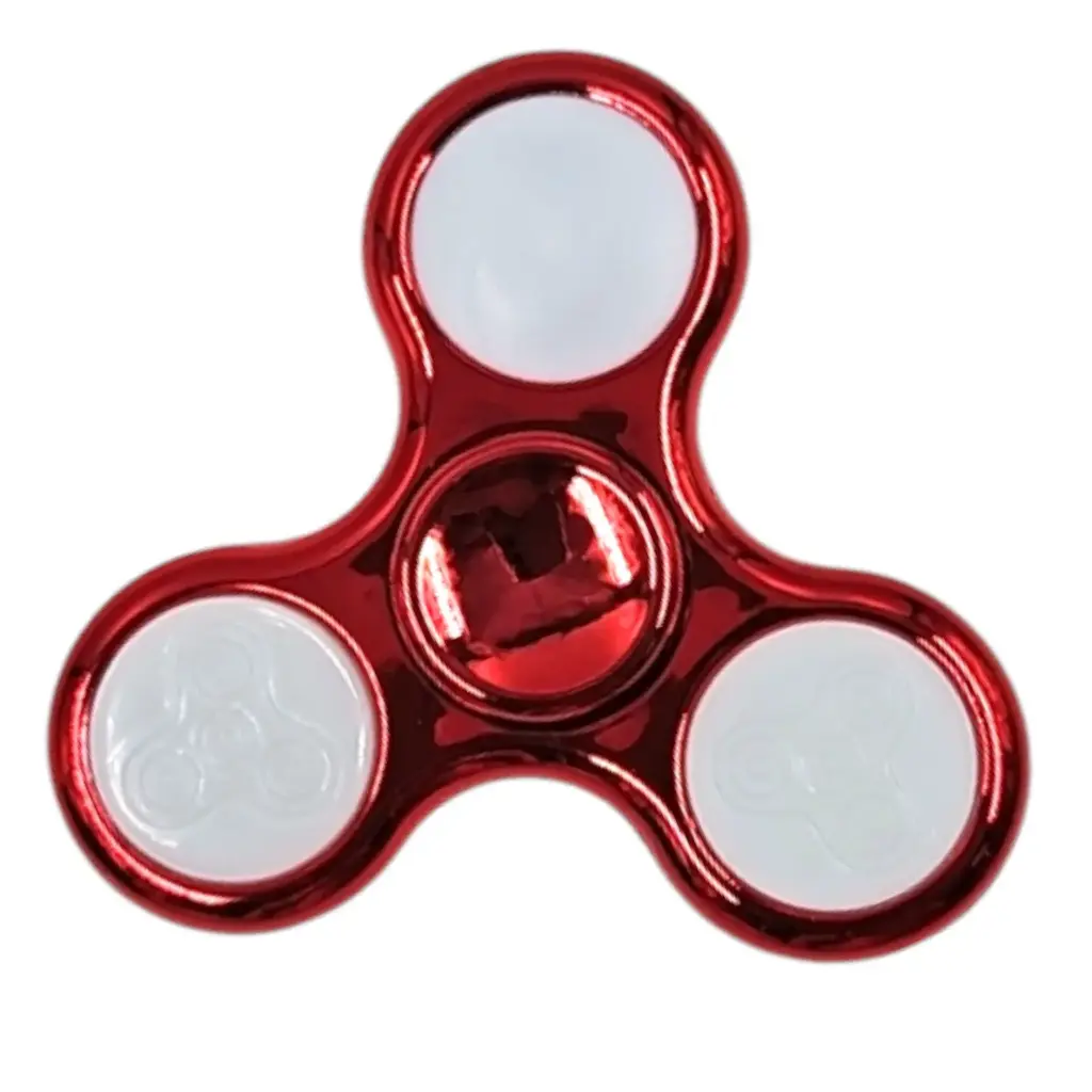 [IX2504614] LED Flash Light Various Glow Patterns Fidget Spinner Toy For Kids (Red)