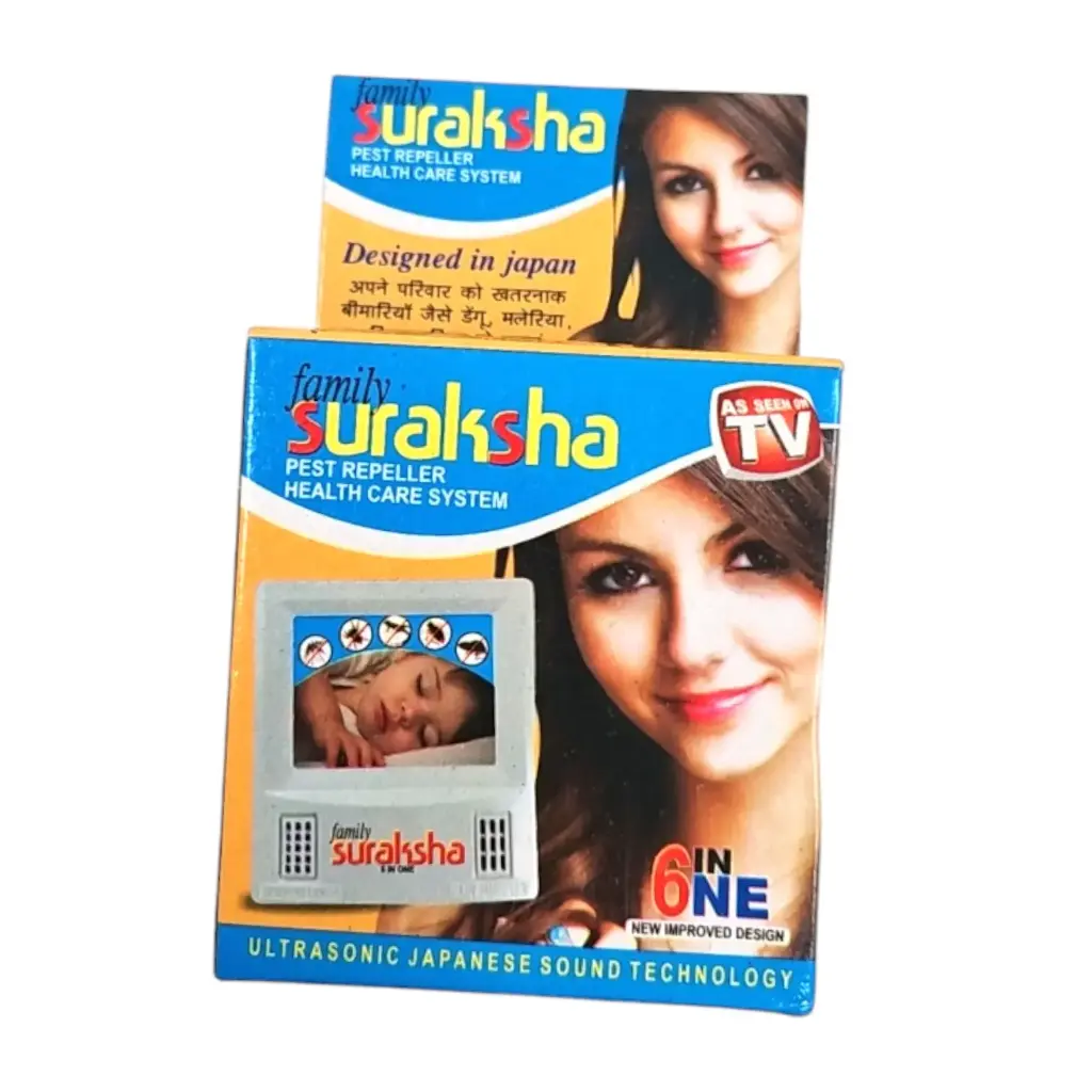 [IX2504637] Family Suraksha 6 In 1 Pest Repeller, Night Lamp, Ultrasonic Insects Mosquito Repell-cum Health Care System 