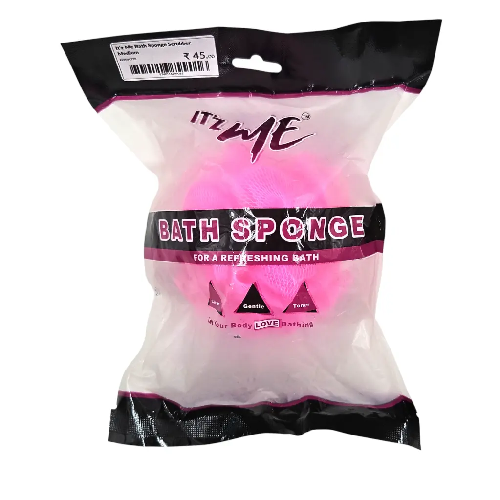 It'z Me Bath Sponge Scrubber Medium