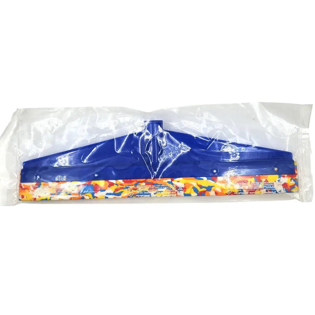 [IX2504736] Heo Mixed Color Floor Wiper With Wooden Handle  (Blue)