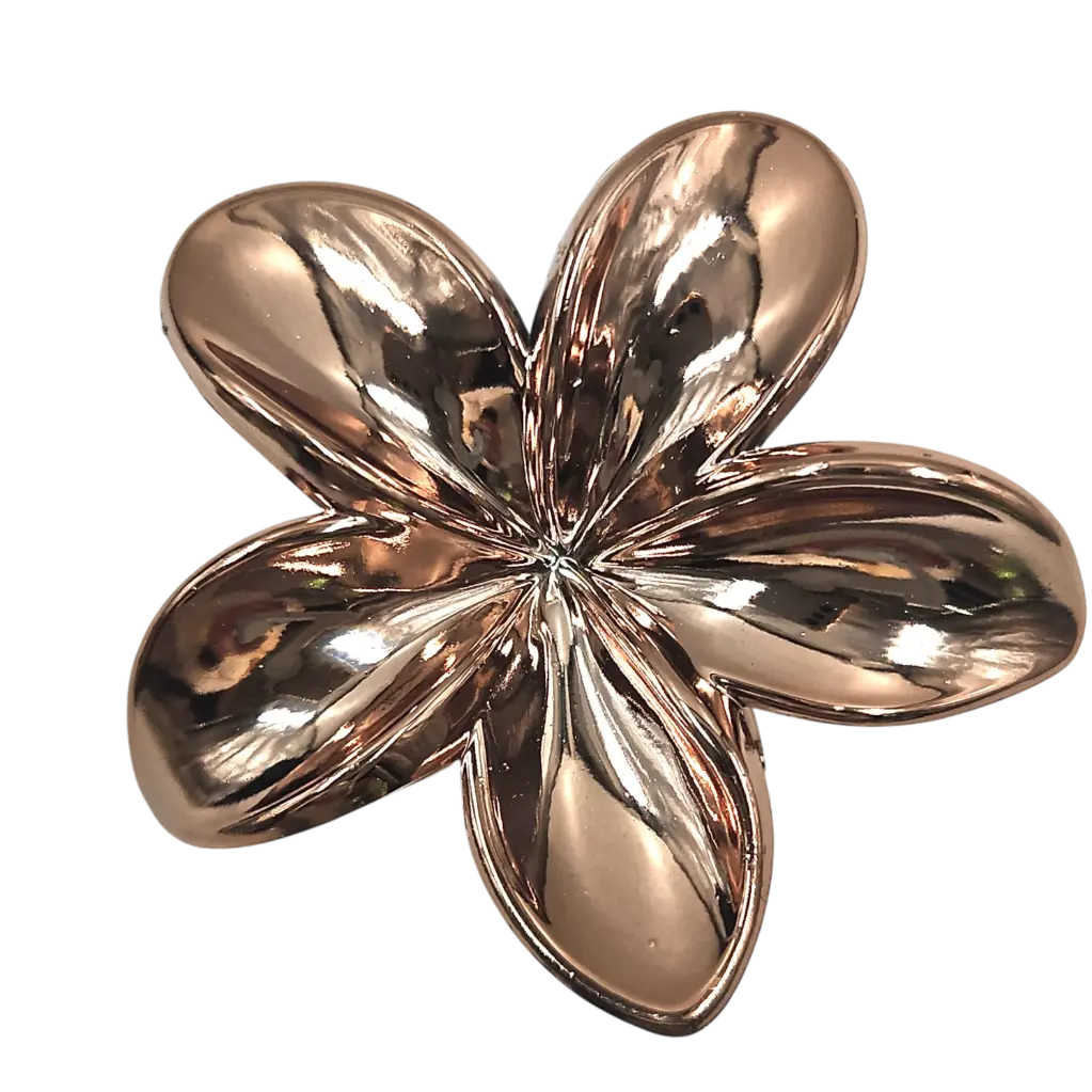 [IX2504797] Flower Shaped Metallic Hair Claw Crab (Rose gold)