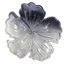 One Side Transparent Hibiscus Flower Shaped Hair Claw Crab