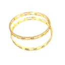 Guarantee Golden Jewelry Double Line Bangle With Stone 