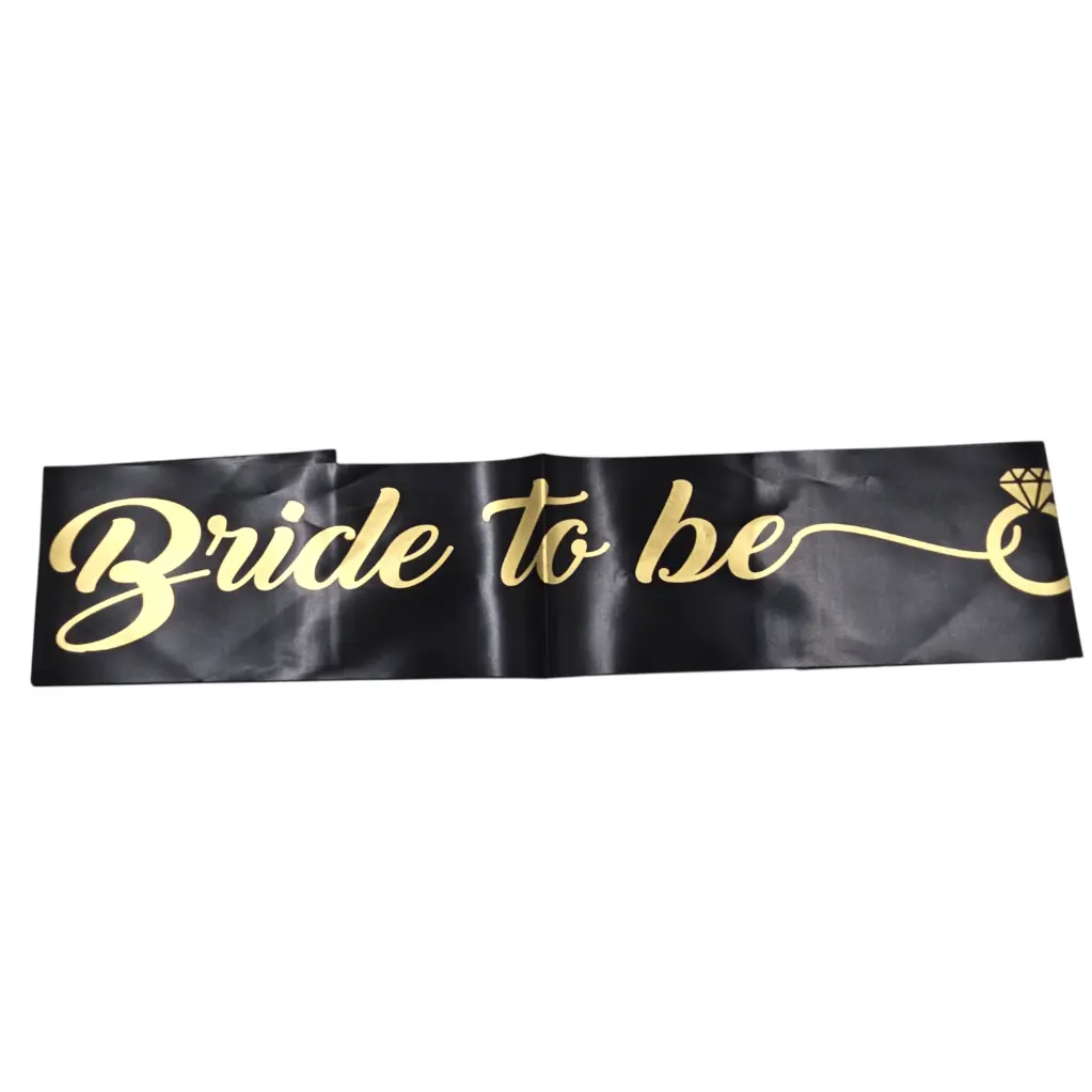 [IX2504854] Bride To Be Sash (Black)