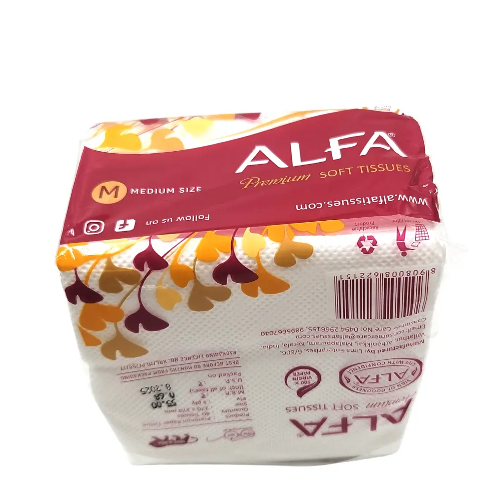 [IX2504866] Alfa Premium Soft Tissues 1 Ply 80 Pulls