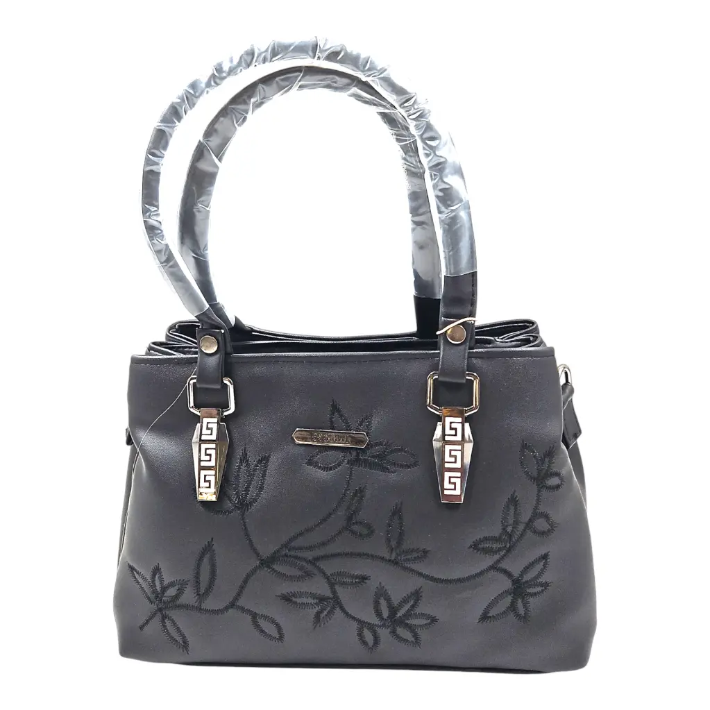 [IX2504919] Impress Black Women Hand Bag With 4 Compartment