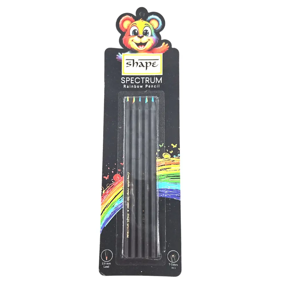 [IX2504972] Shape Spectrum Rainbow Pencil 7 Colors In 1
