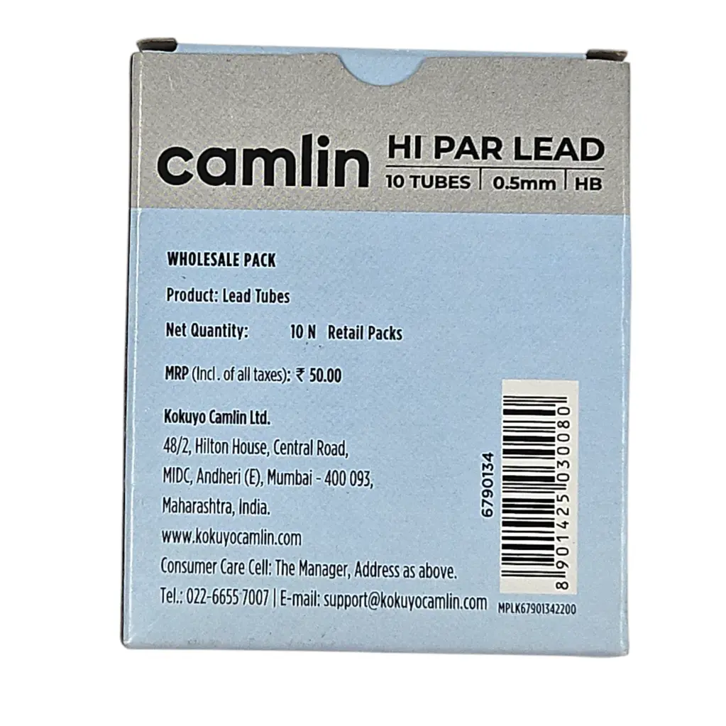 [IX2505014] Camlin Hi Par 0.5mm HB Mechanical Pencil Lead Boxes