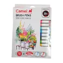 Camel Brush Pens Set Of 12 Shades + 2 Pastel Shades