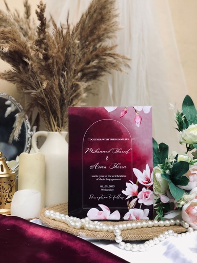 Wedding Invitation Purple Theme 