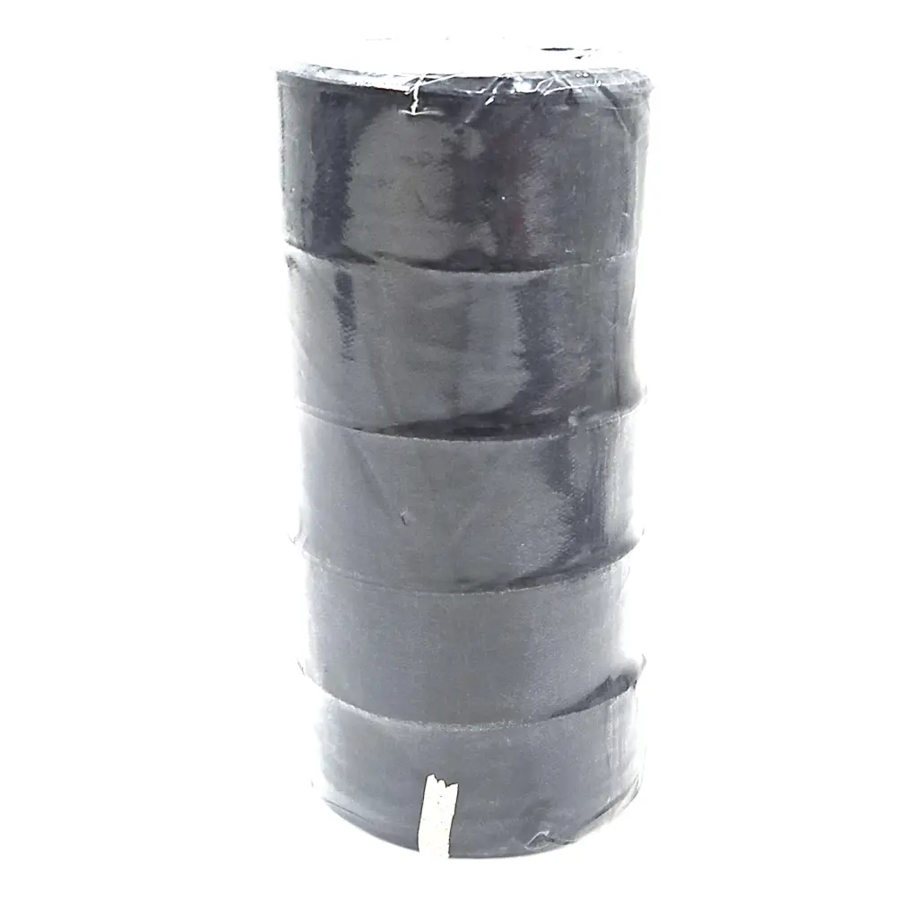 [IX2505096] Colored Satin Ribbon 1 Inch  (Black)