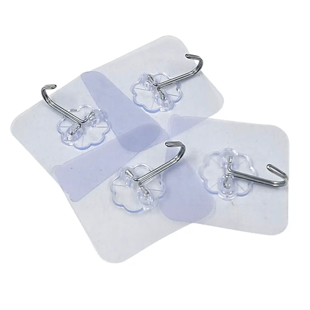 Transparent Self Adhesive Clear Sticky Wall Hook