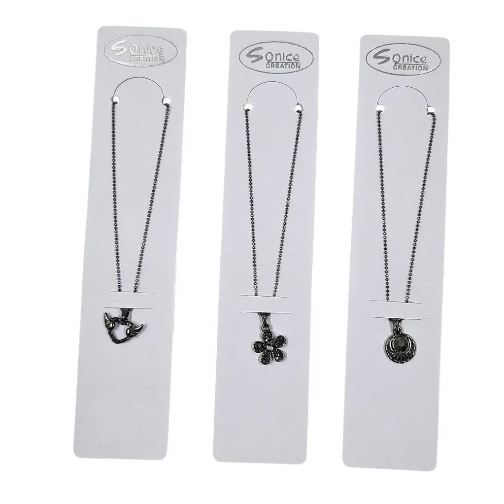 Black Chain With Black Stones Locket