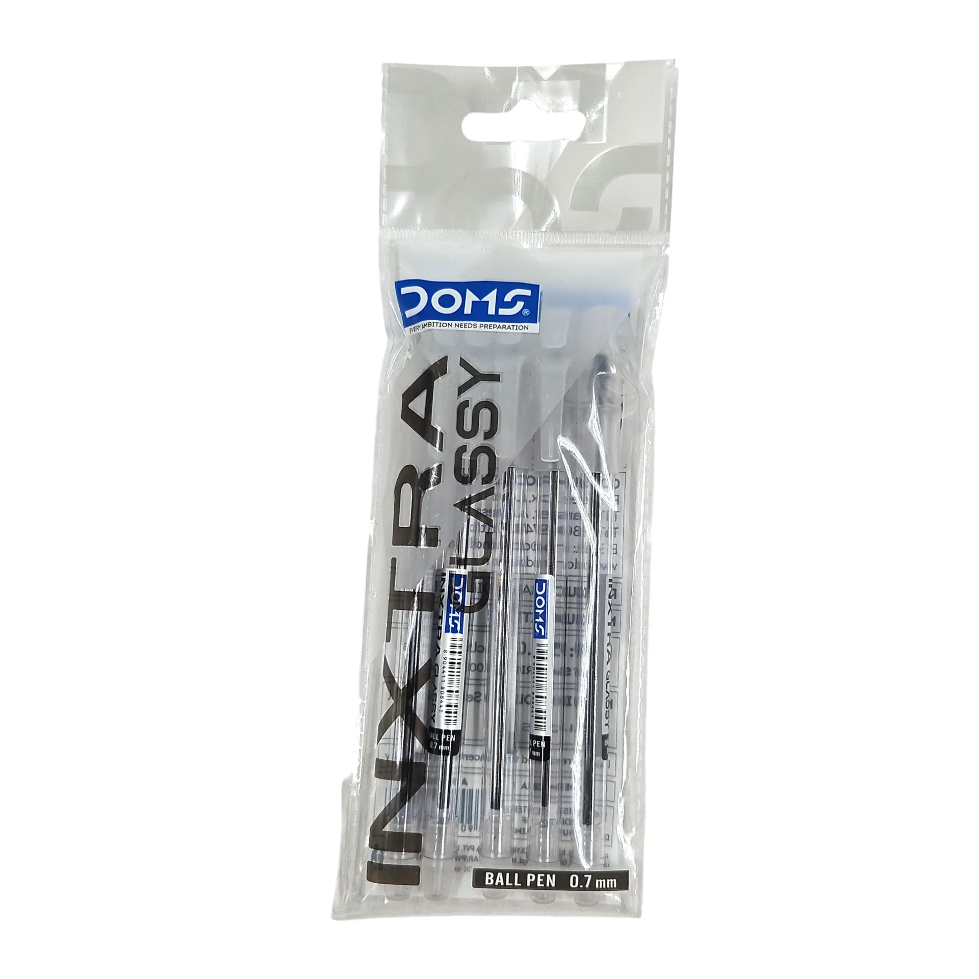 [IX2505190] Doms Inxtra Glassy Ball Pen 0.7mm (Blue)