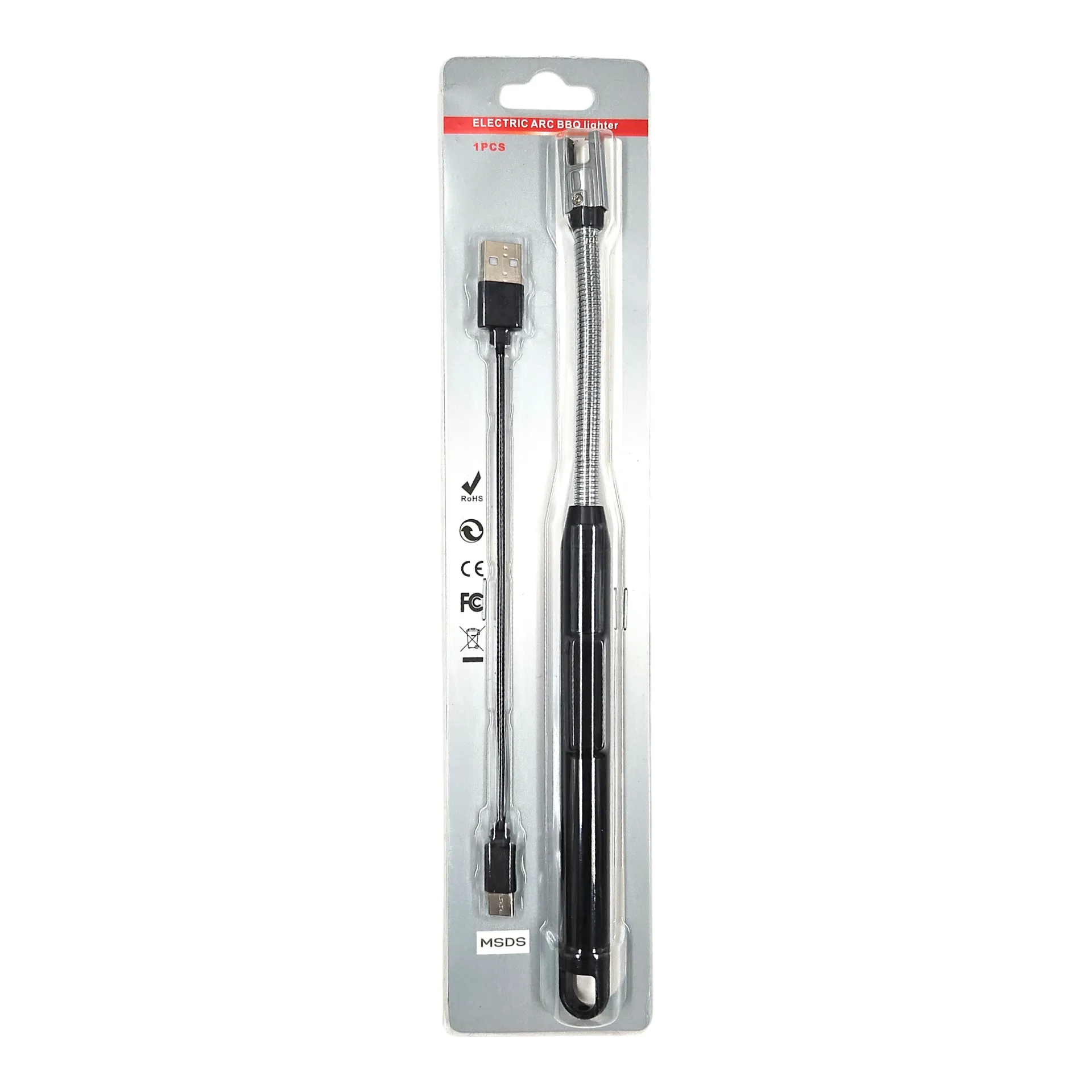 [IX2505213] Electric Arc BBQ Gas Lighter With USB Cable (Black)