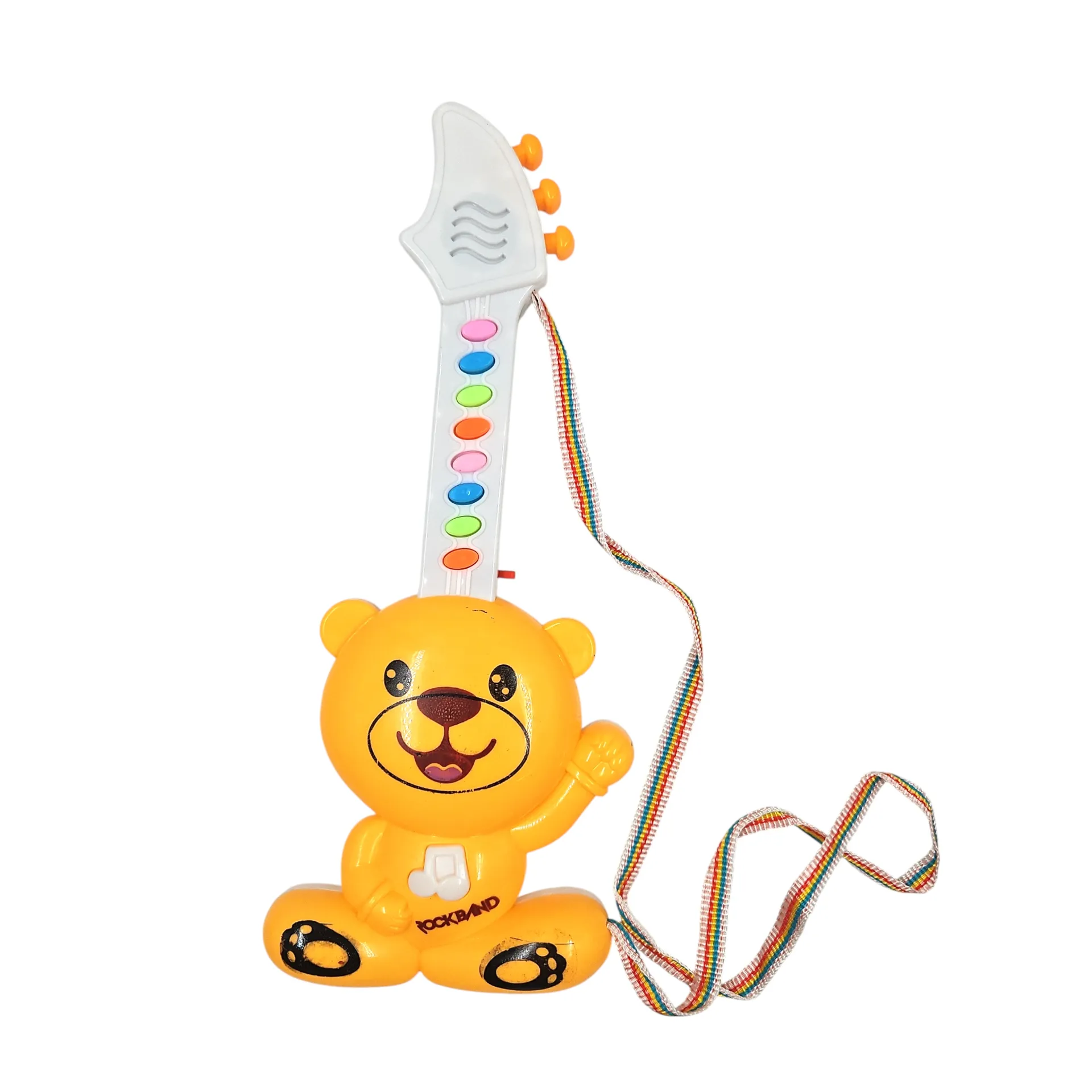 [IX2505315] Rock Band Mini Musical Guitar Animal Theme  (White)