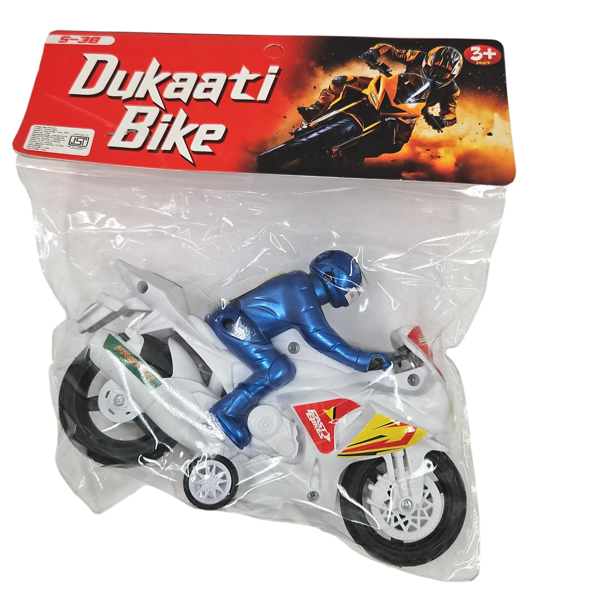 S-38 Dukaati Race Bike With Rider