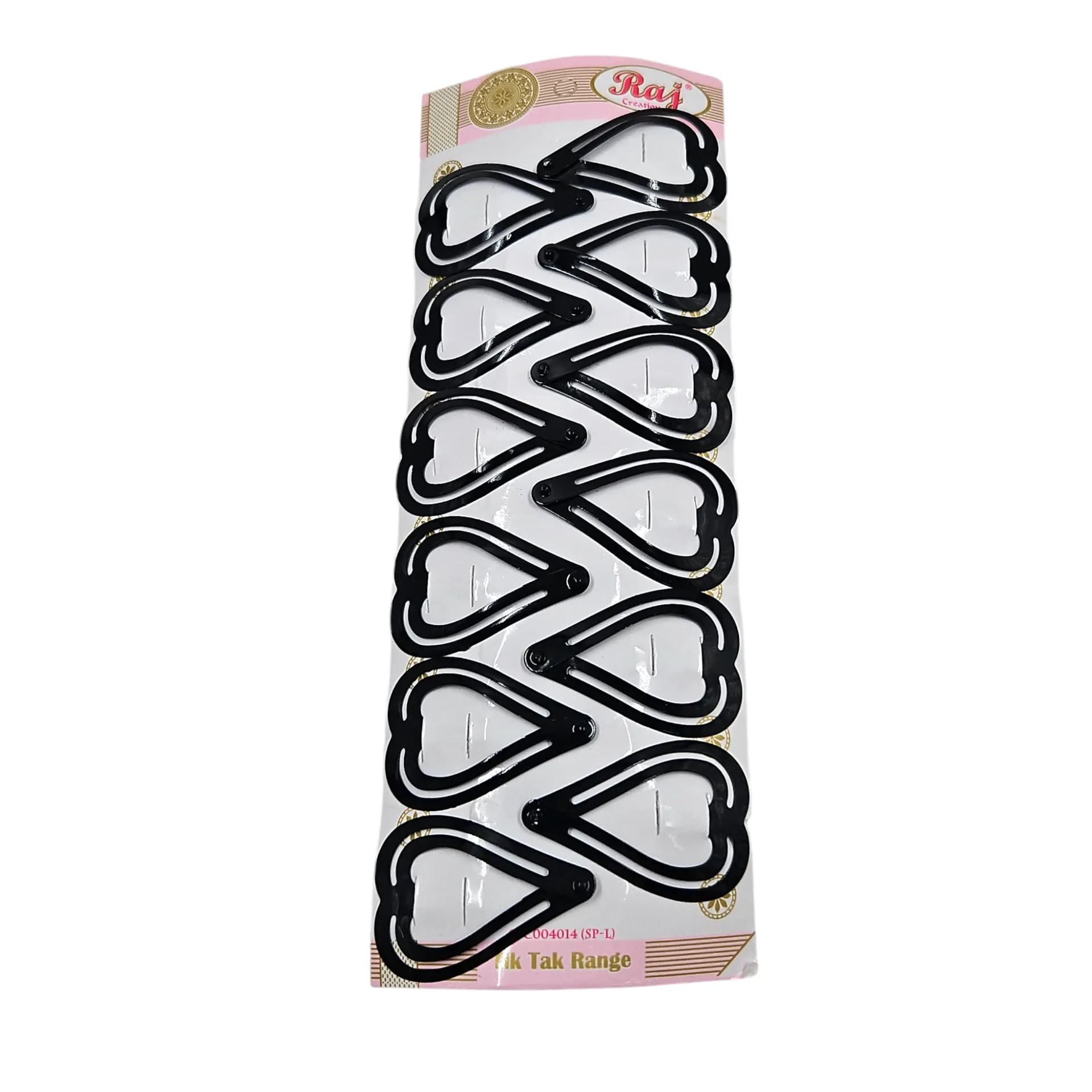 Raj Mat Black Heart Frame Tik Tik Pair