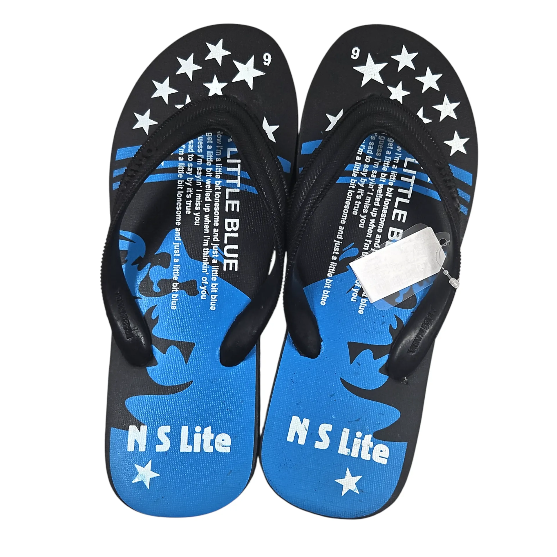 [IX2505463] N S Lite A Little Blue Hawai Chappals (6)