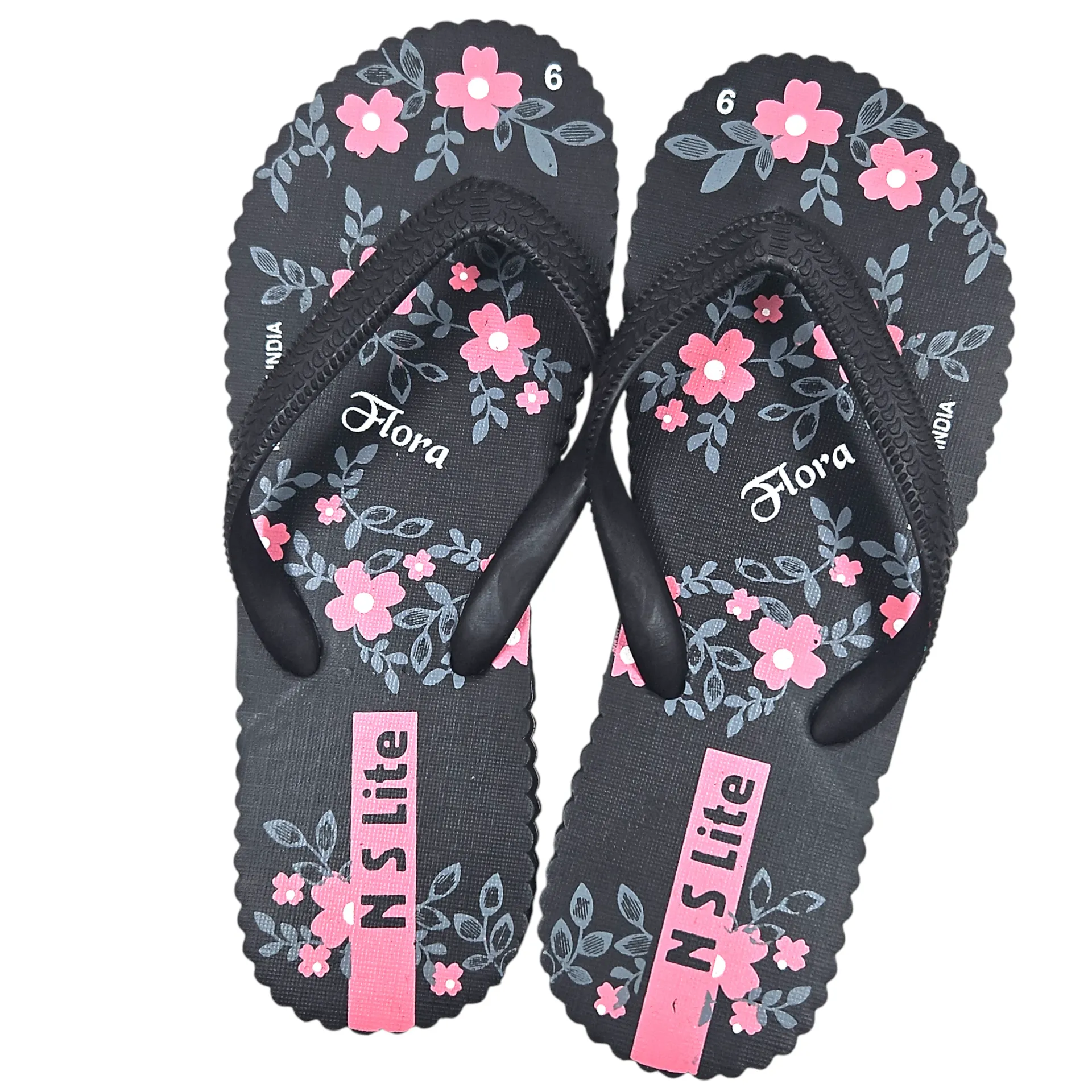 [IX2505491] N S Lite Flora Ladies Hawai Chappals (6)