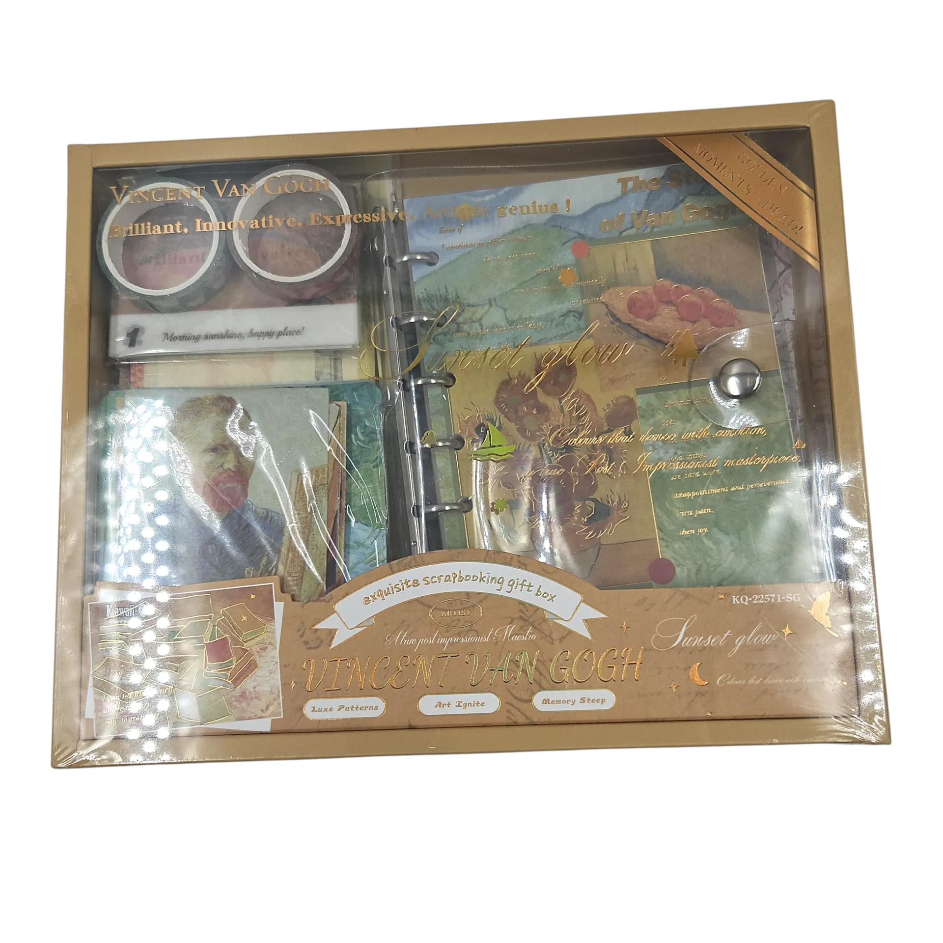 [IX2600029] The Vincent Van Gogh DIY Scrapbook Journal Gift Set
