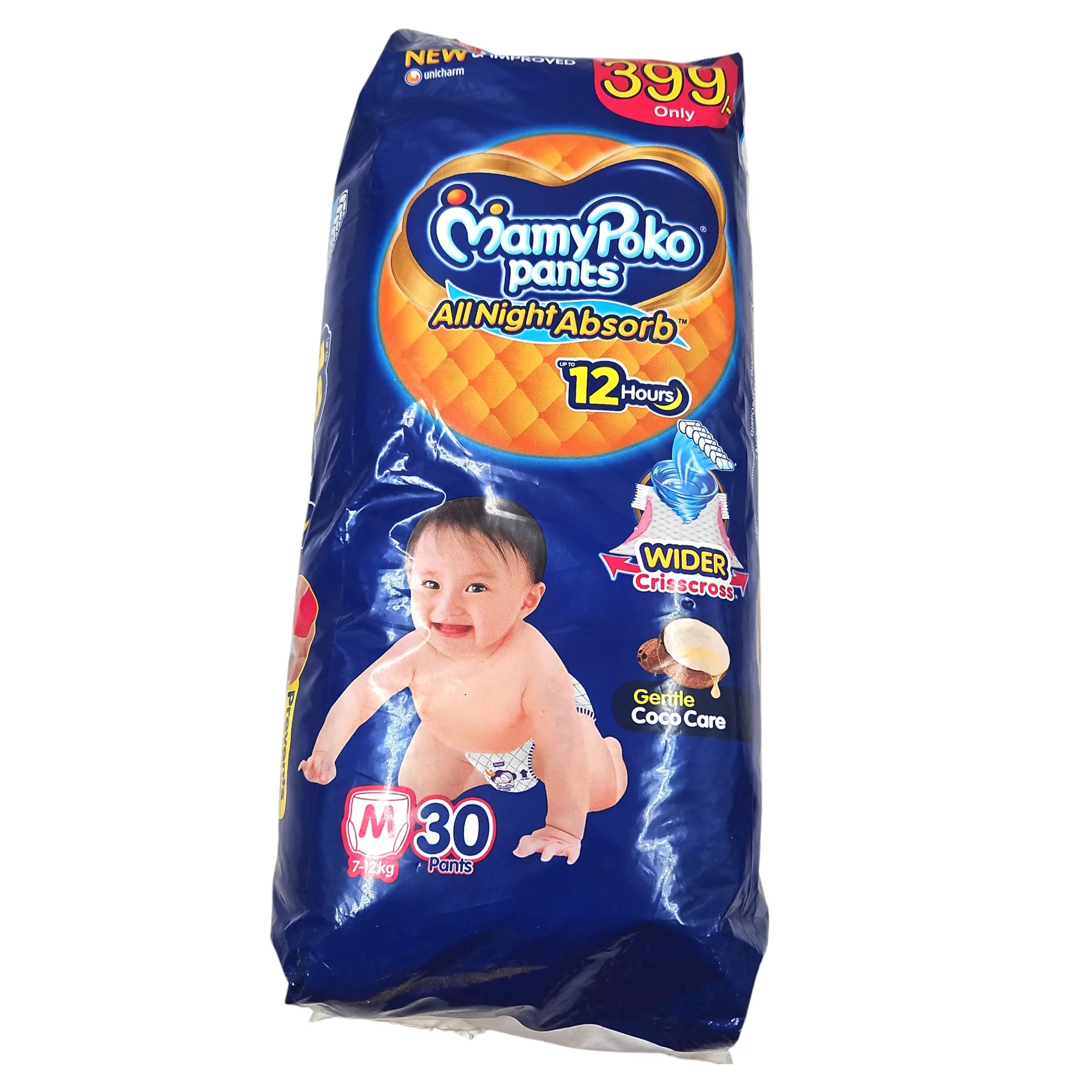 Mamy Poko All Night Absorb Diaper Pants Pack Of 30 -Medium MRP 374