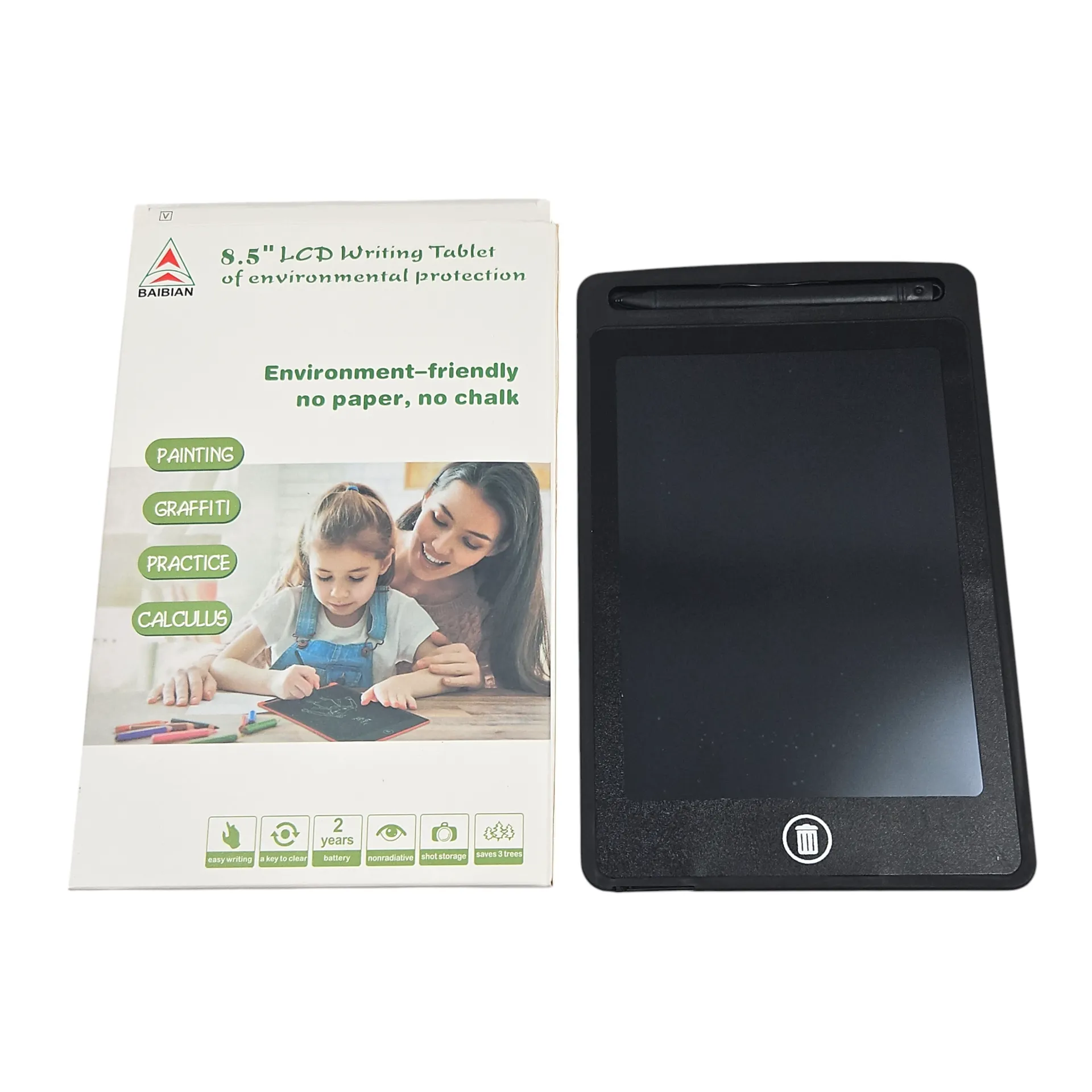 [IX2600050] 8.5" LCD Writing Tablet Pad (Black)
