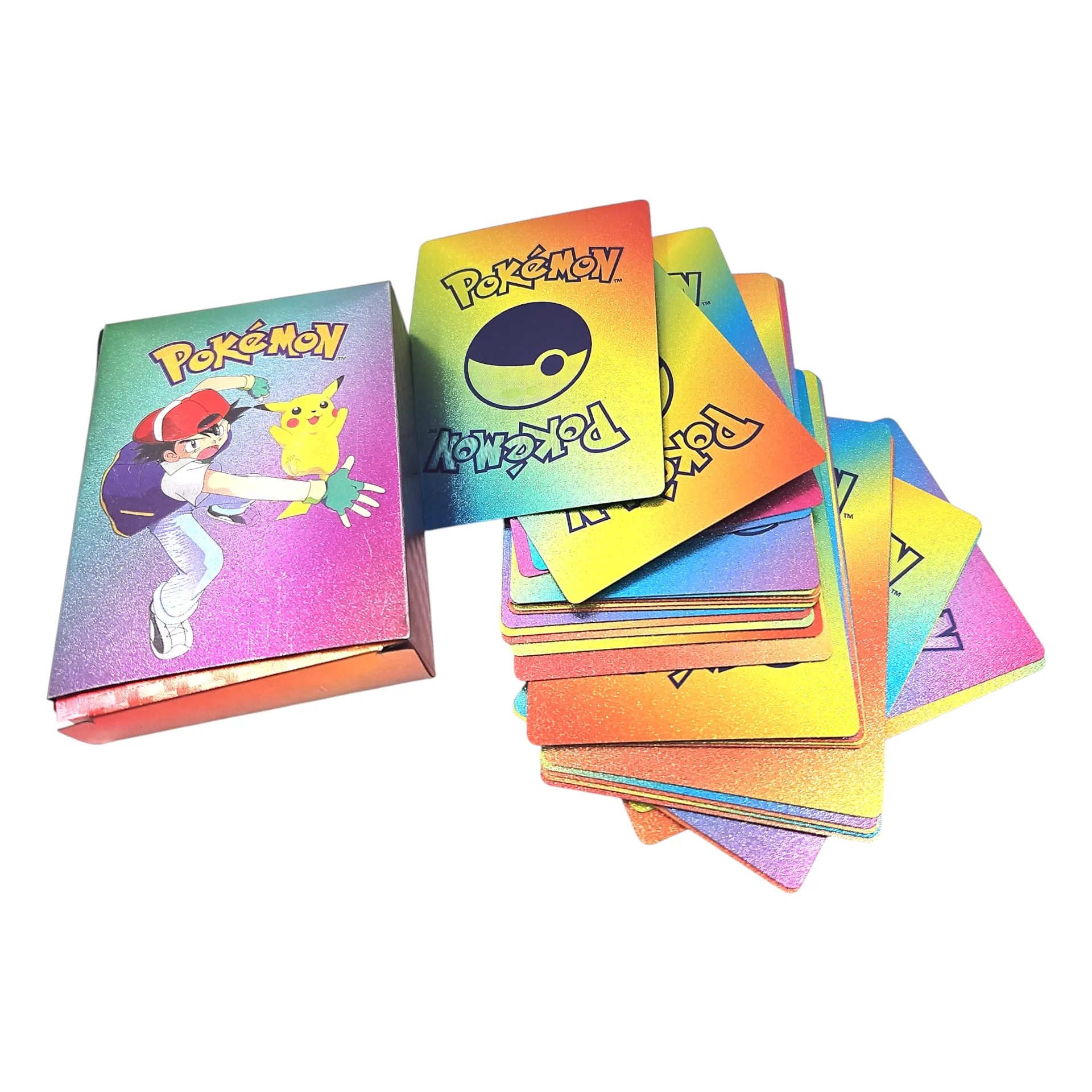 Pokemon Golden Trading Game Cards 55 Assorted Cards