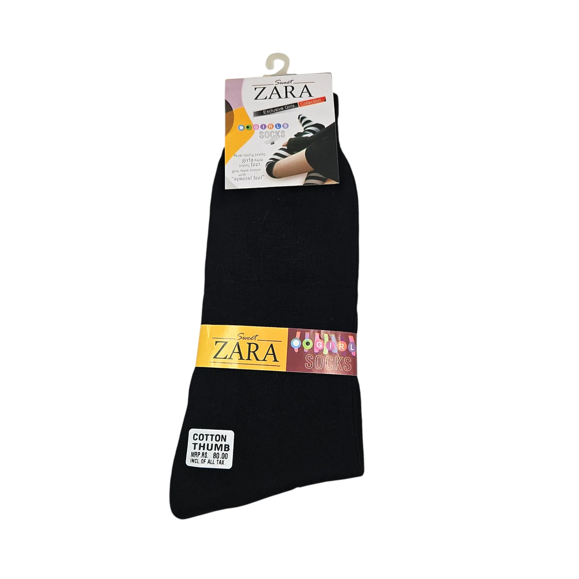 [IX2600084] Zara Exclusive Girls Socks Black