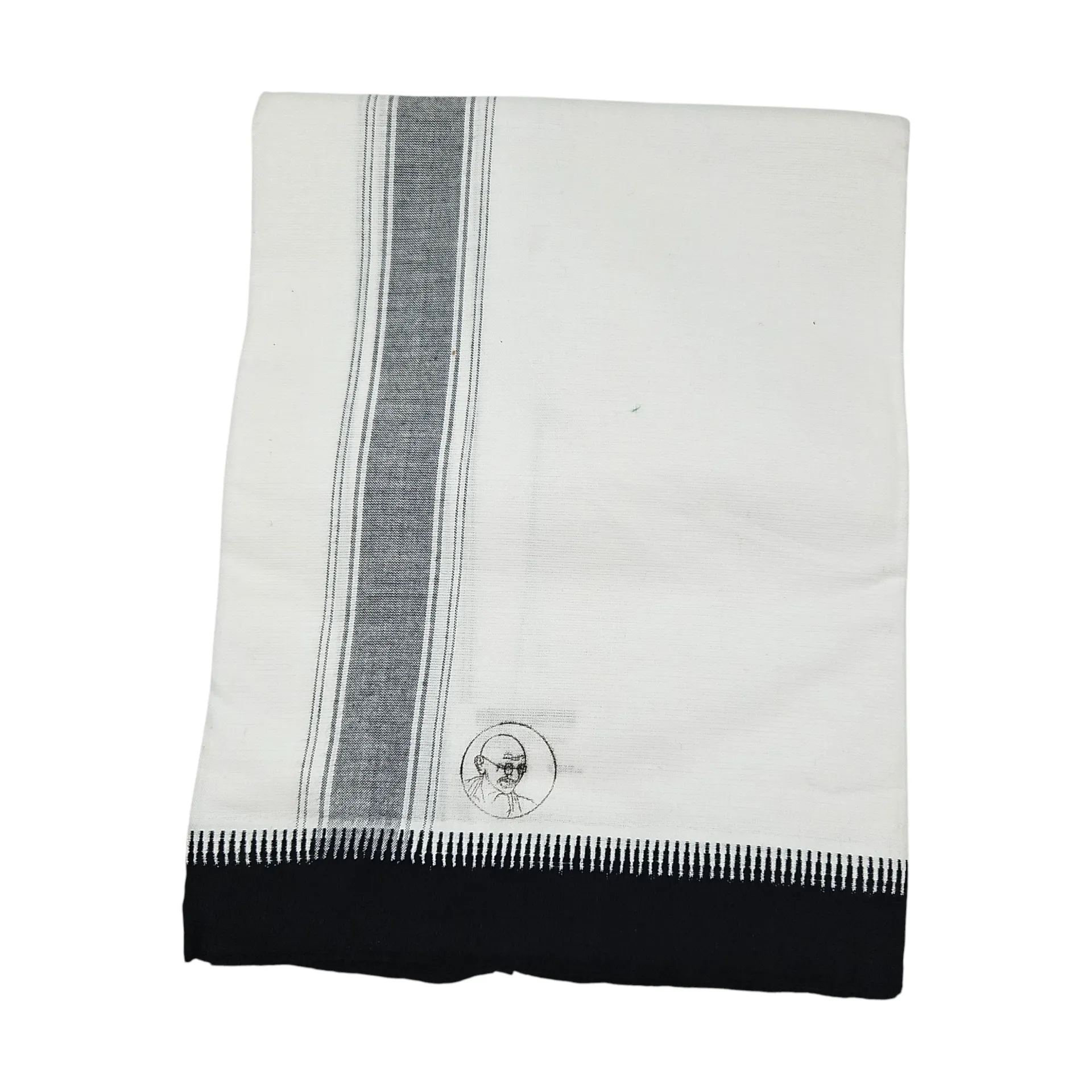 MG Gandhi White Cotton Single Dhothi