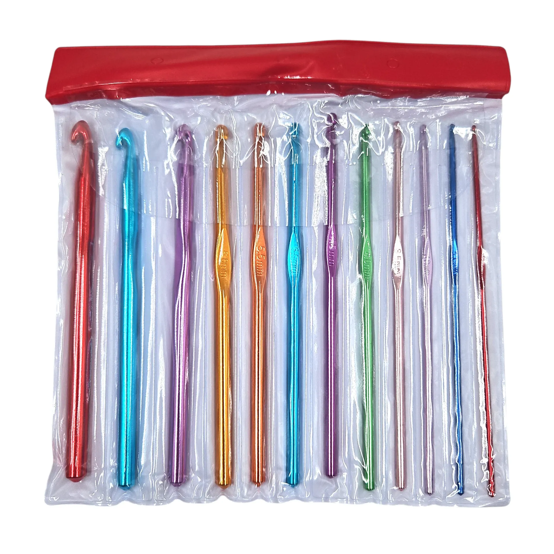 [IX2600110] Crochet Hook Set [Aluminum] 12 Sizes 1 Pcs