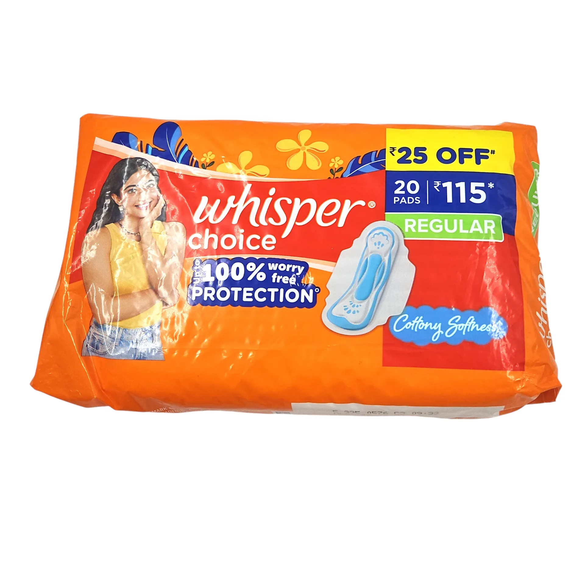 [IX2600129] Whisper Choice XL Regular 230mm Pads Pack of 20 MRP 115