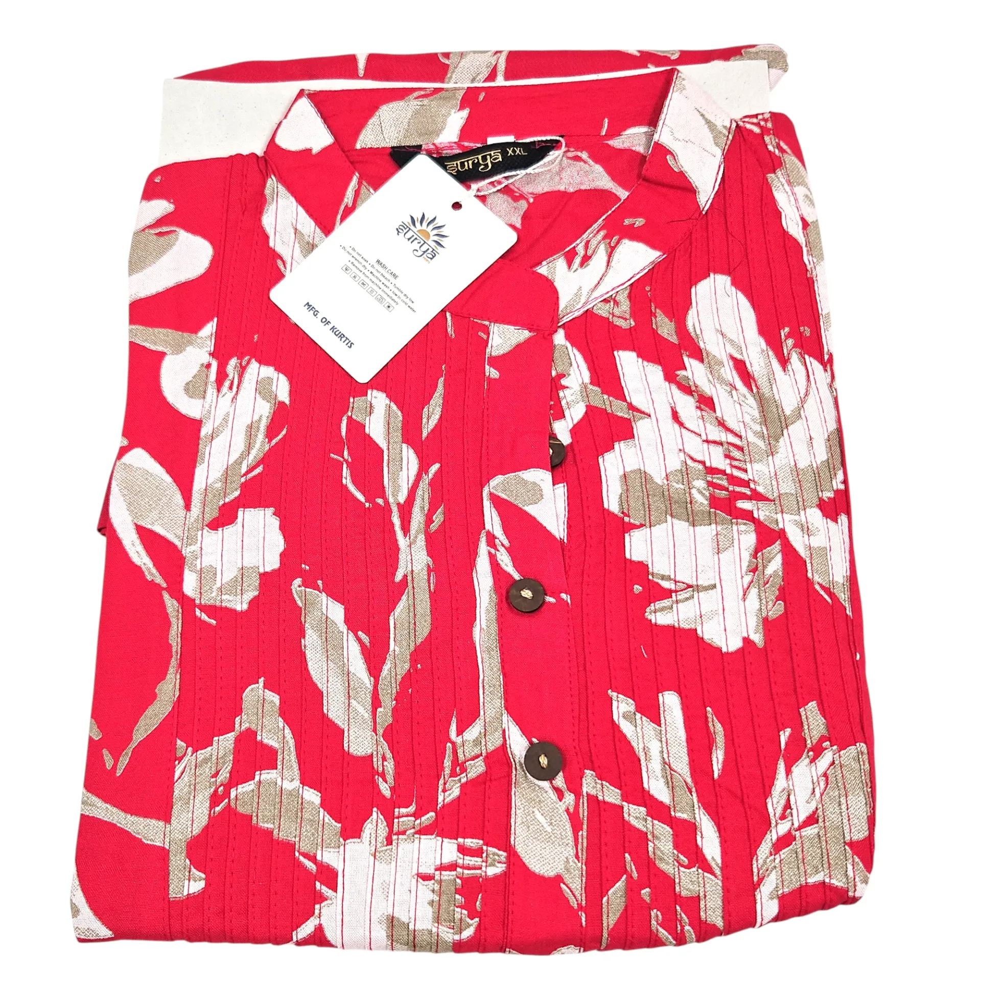 N-135 Surya Saaz Printed Short Kurtis XXL