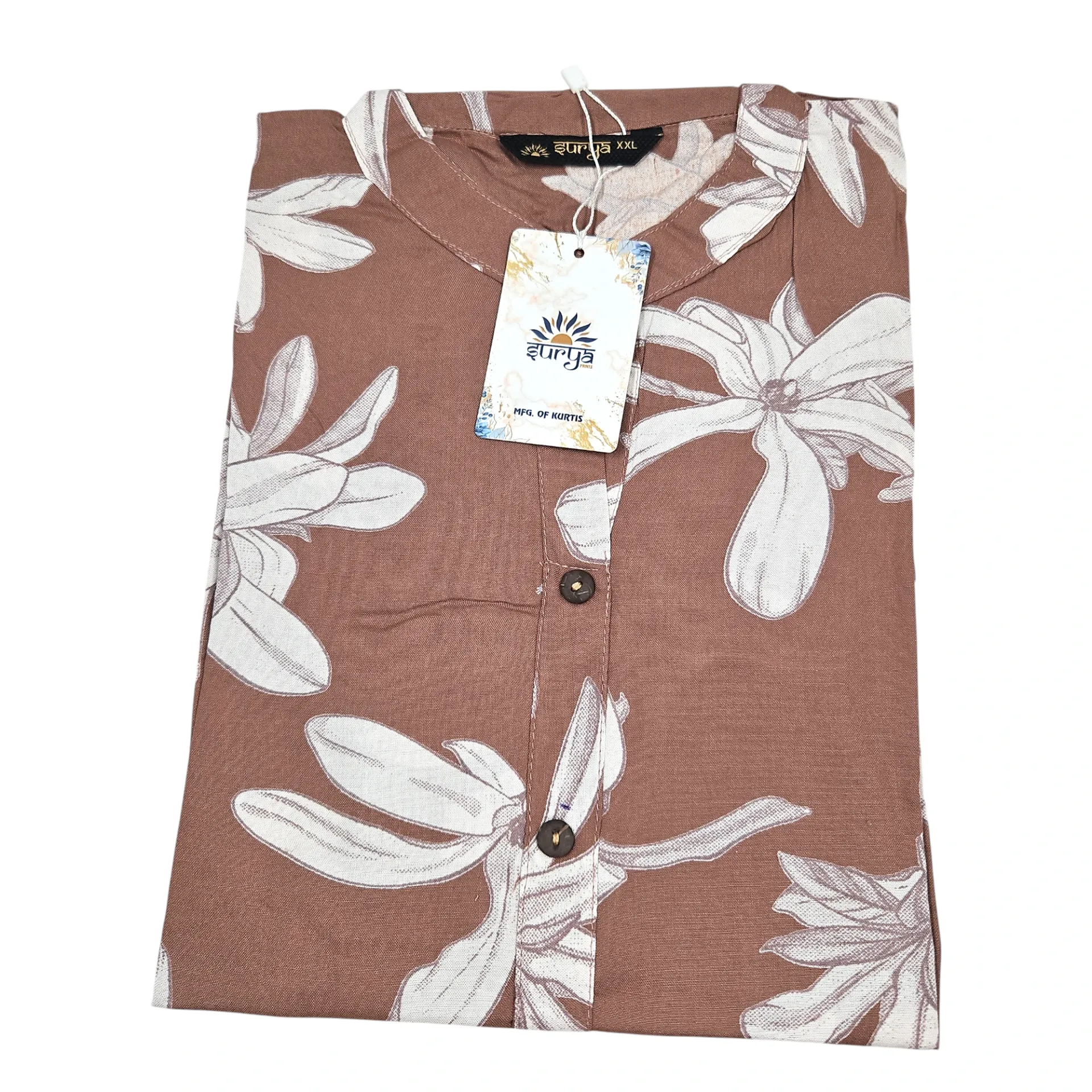 N-135 Surya Saaz Printed Short Kurtis XXL